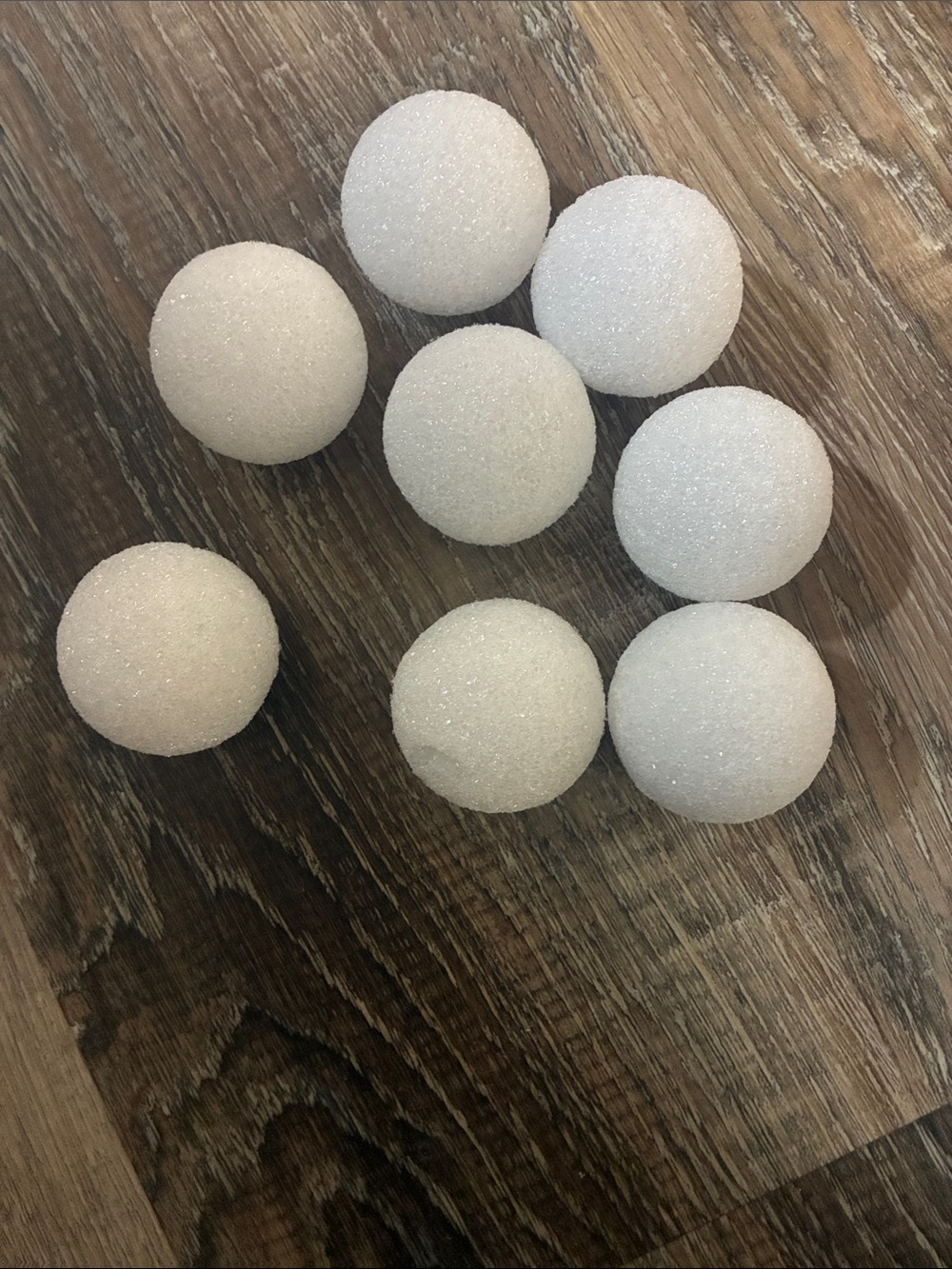 8 styrofoam eggs DIY